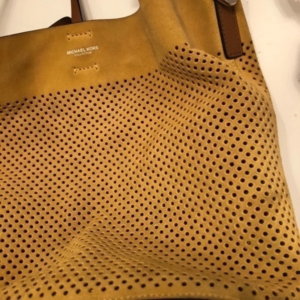Michael kors collection suede Miranda tote bag